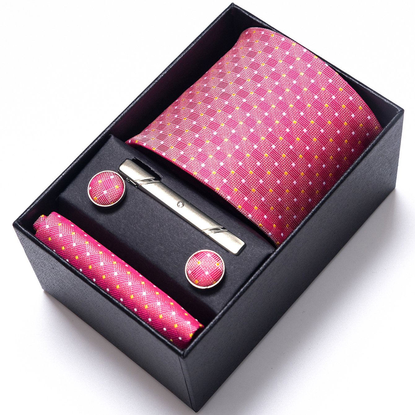 Bright Color Paisley Men's Tie - Pocket Square Set のレビューと価格