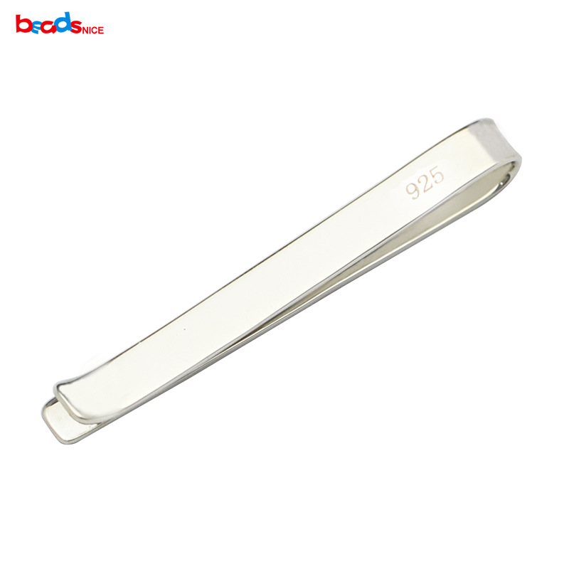 Beadsnice Pure 925 Sterling Si - Tie Clip Silver のレビューと価格