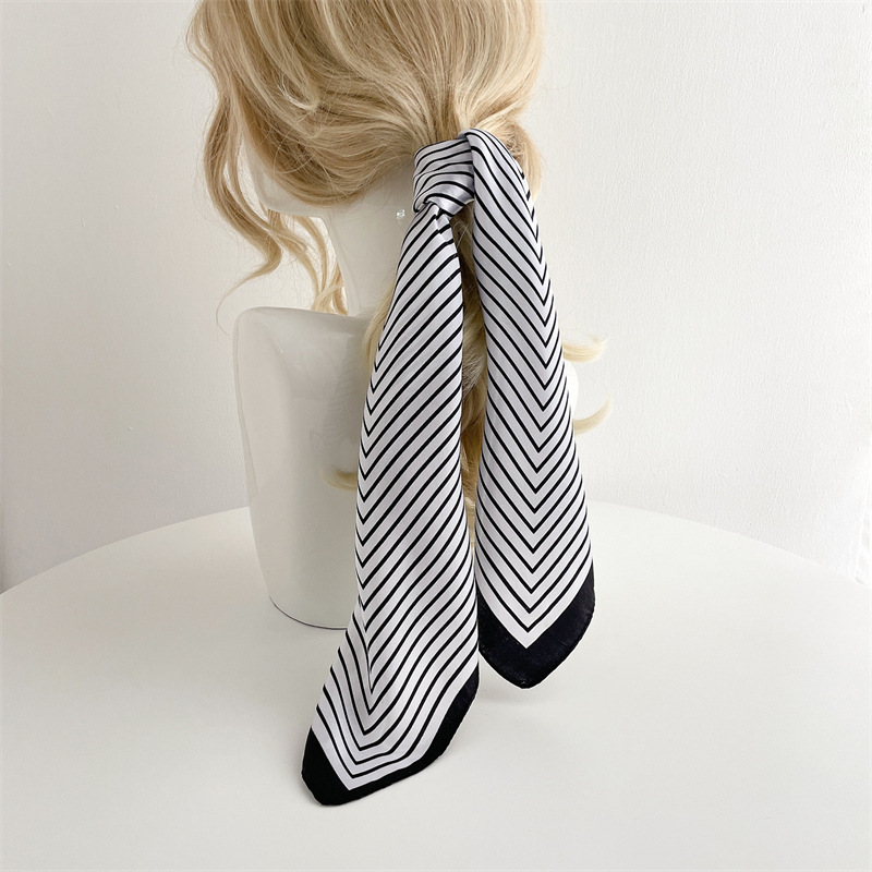 Luxury Stripe Silk Square Scar - Silk Tie Striped のレビューと価格
