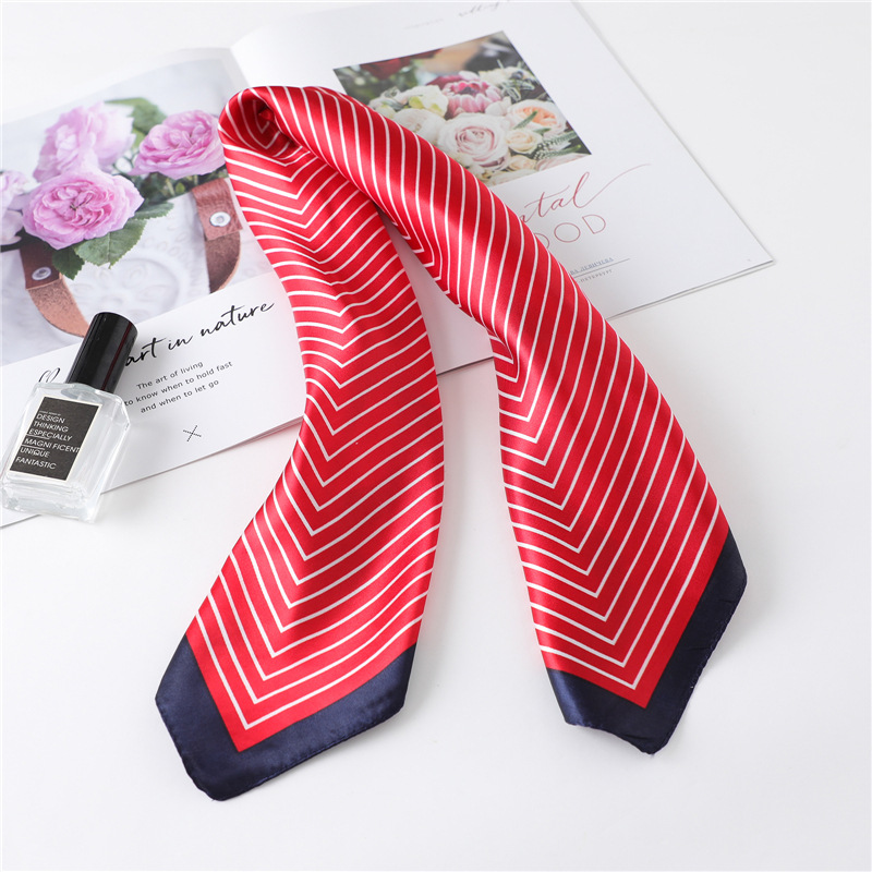 Luxury Stripe Silk Square Scar - Silk Tie Striped のレビューと価格