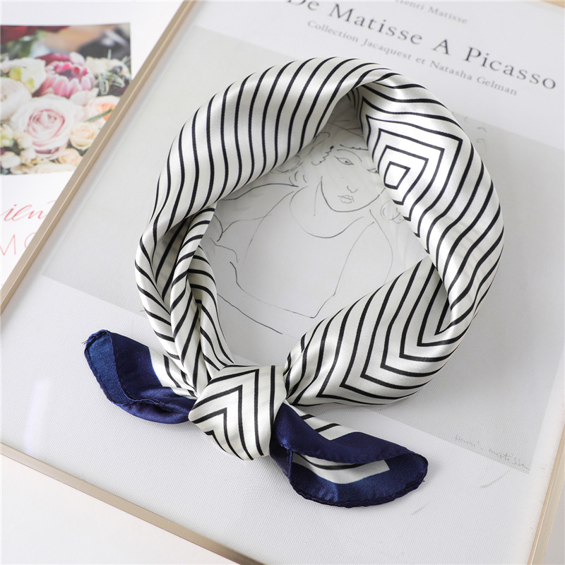 Luxury Stripe Silk Square Scar - Silk Tie Striped のレビューと価格