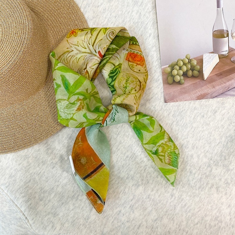 100% Cotton Square Scarf For W - Bandana Cotton のレビューと価格