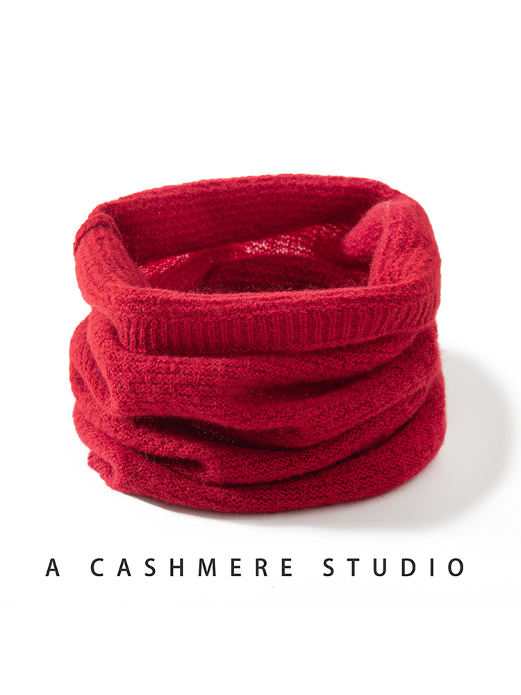 100% Pure Cashmere Waffle Knit - Infinity Scarf Knit のレビューと価格