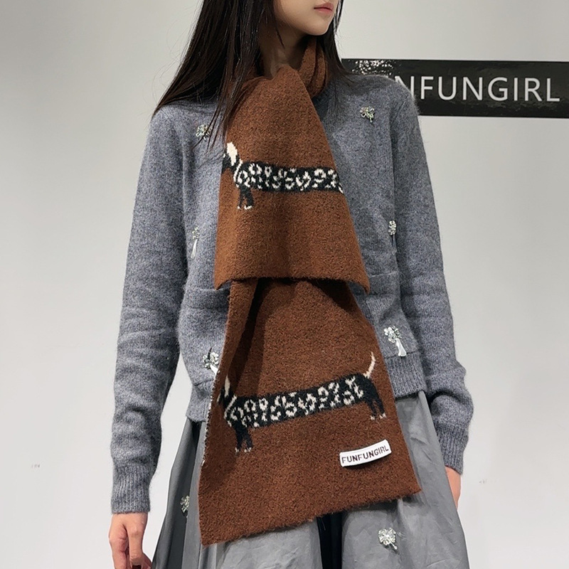 Korean Version Wool Blend Pupp - Muffler Men Wool のレビューと価格
