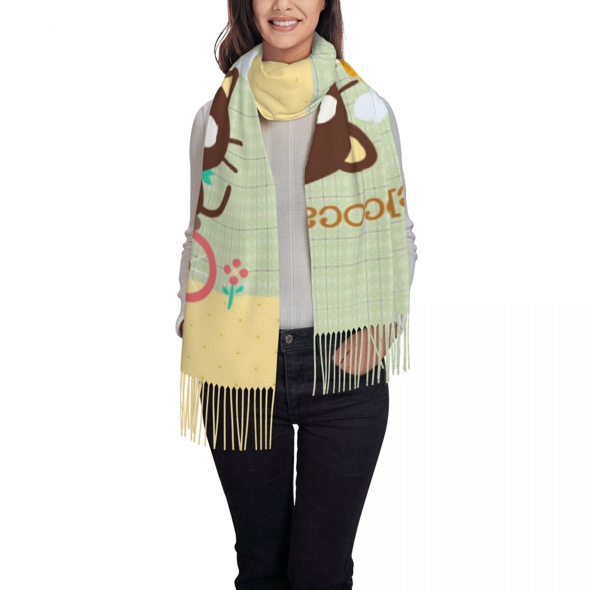Chococats Kawaii Scarfs for Wo - Pashmina Wrap Large のレビューと価格