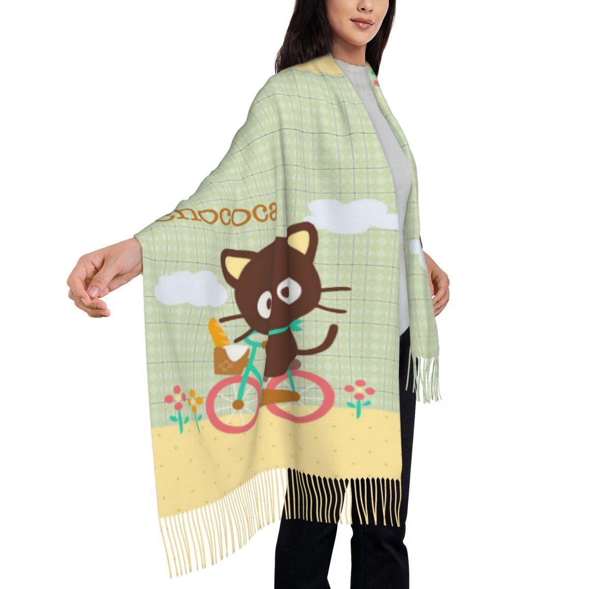 Chococats Kawaii Scarfs for Wo - Pashmina Wrap Large のレビューと価格