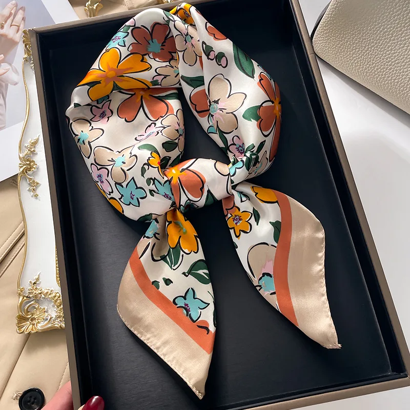 Luxury Square Scarf For Women  - Silk Neck Scarf のレビューと価格