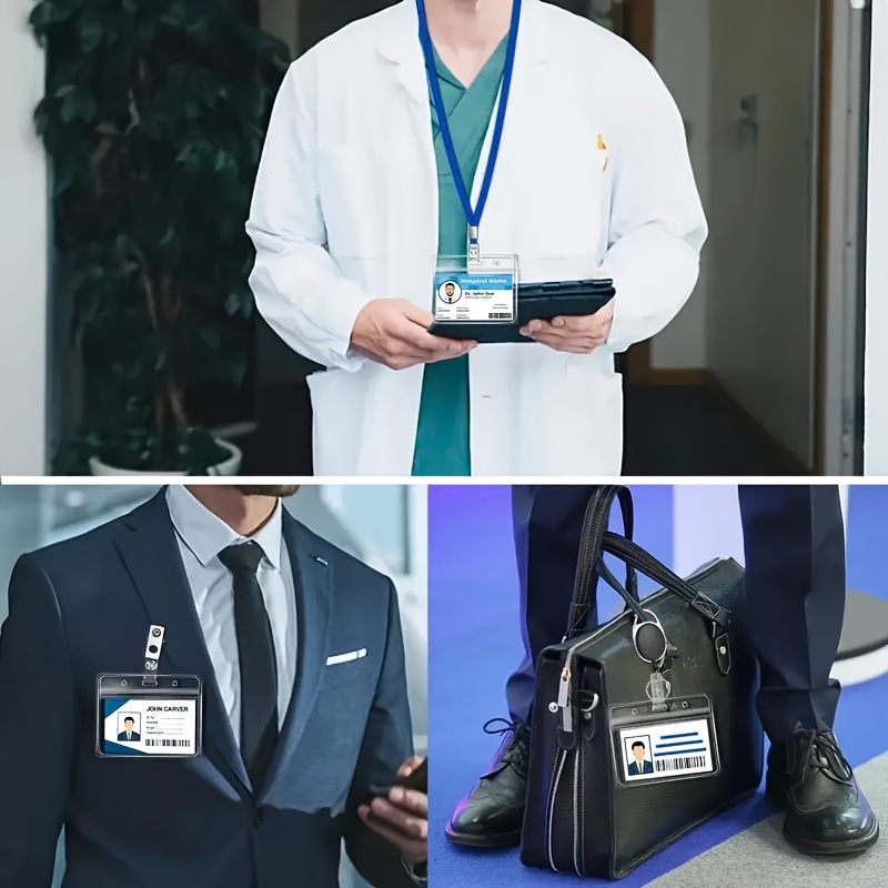 10 sets Transparent PVC ID Car - Lanyard Badge Holder のレビューと価格