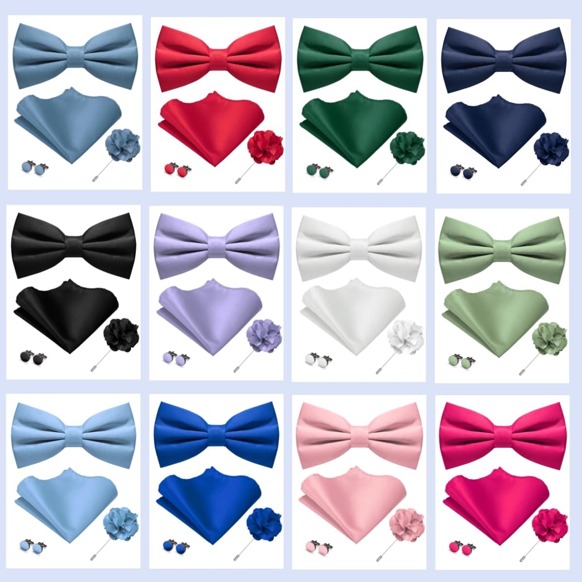 Pre-tied Bow Tie and Pocket Sq - Bow Tie Pre Tied のレビューと価格