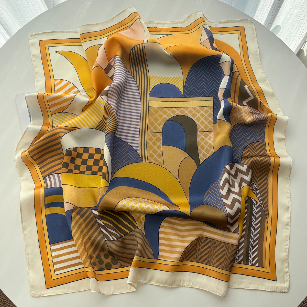 Luxury Square Scarf For Women  - Silk Neck Scarf のレビューと価格