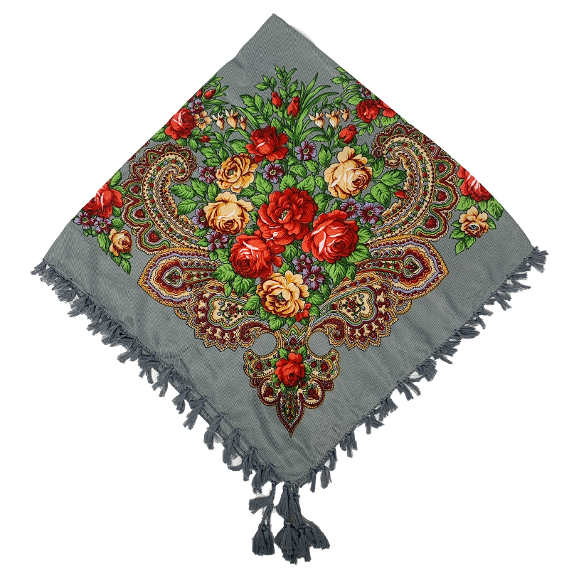 90*90cm WomenRussian Floral Sq - Bandana Cotton のレビューと価格