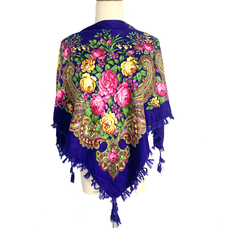 90*90cm WomenRussian Floral Sq - Bandana Cotton のレビューと価格