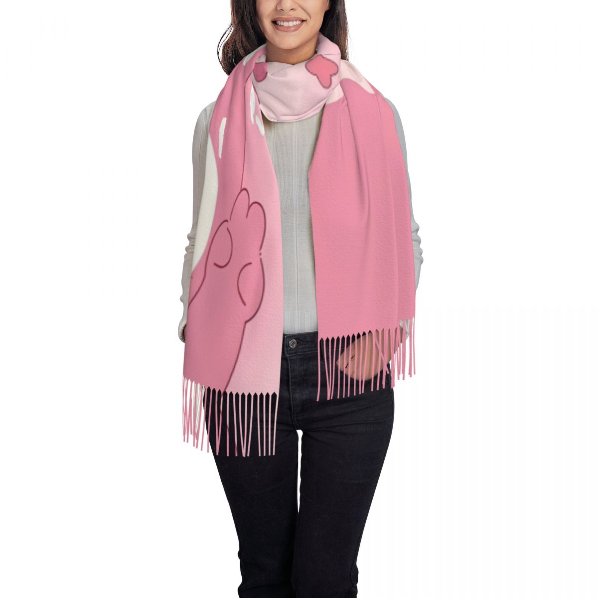 Lotso Pink Bear Women's Scarf  - Pashmina Wrap Large のレビューと価格