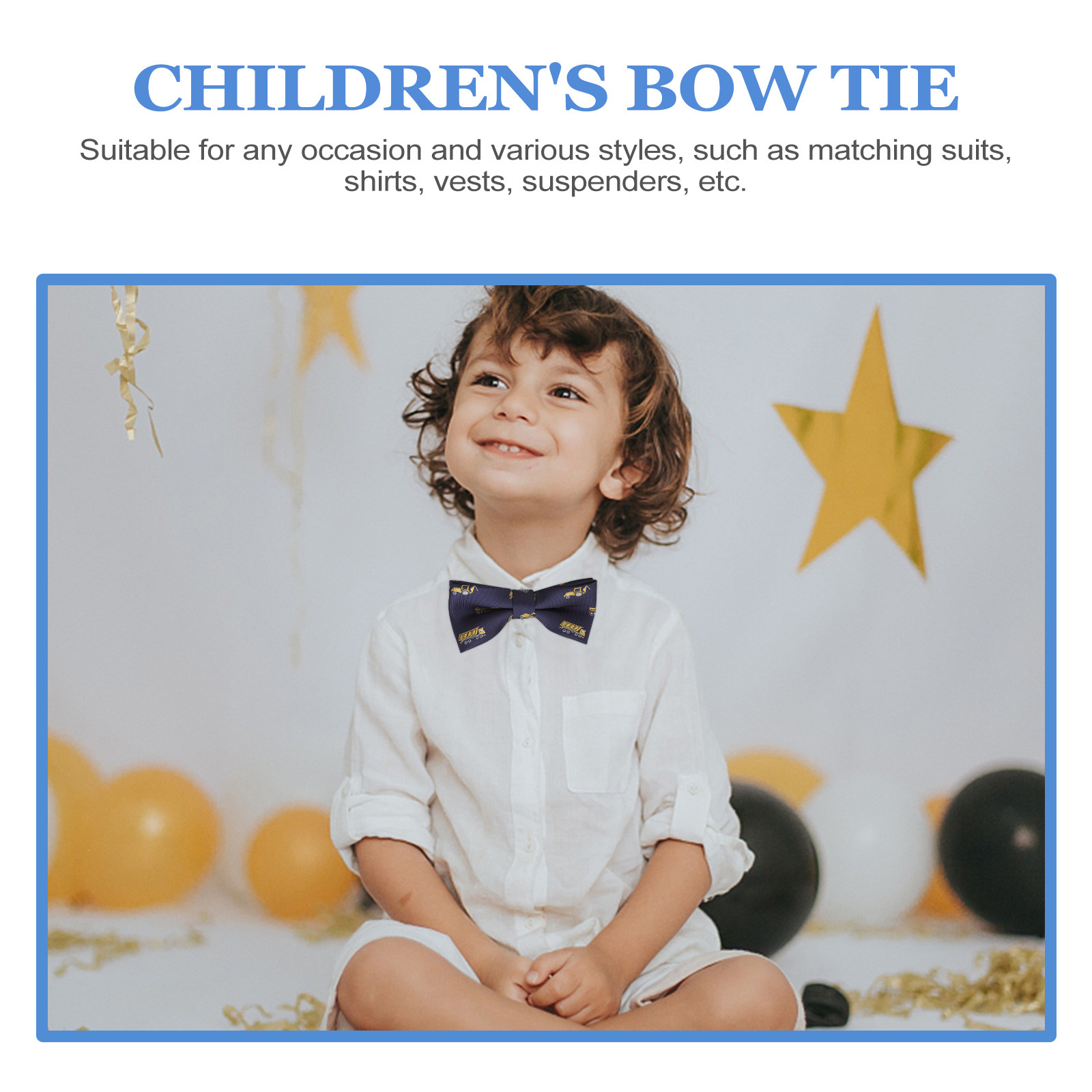 2Pcs Cartoon Bow Tie Kids Adju - Bow Tie Pre Tied のレビューと価格