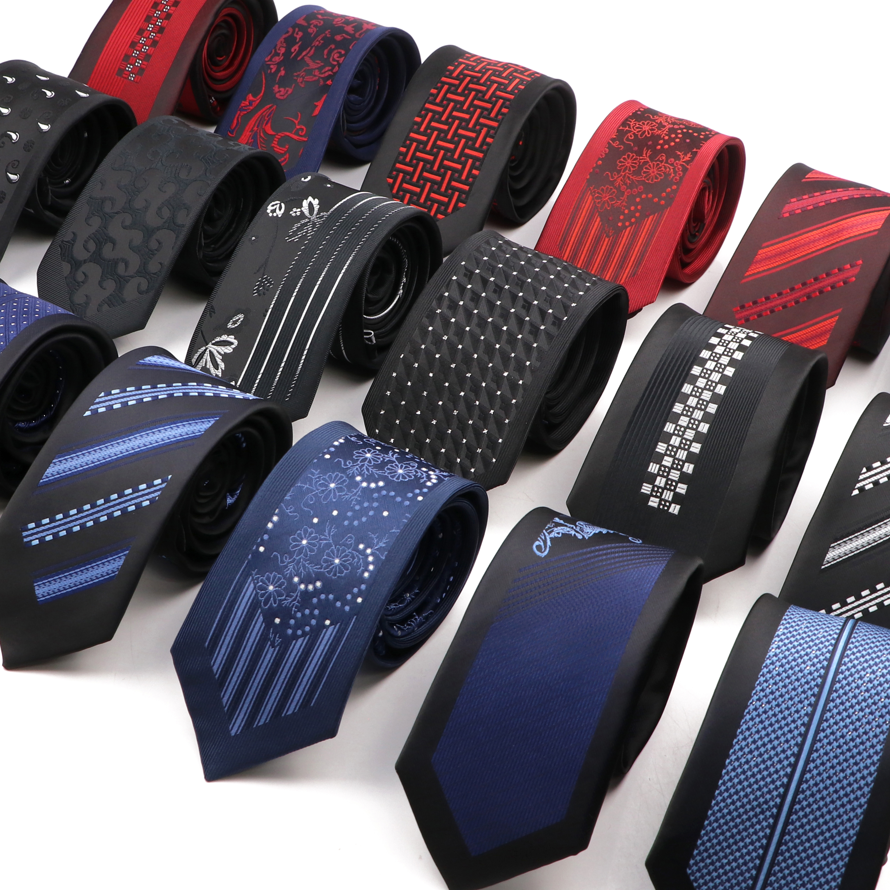 New Slim Ties For Men Luxuriou - Skinny Tie Men のレビューと価格