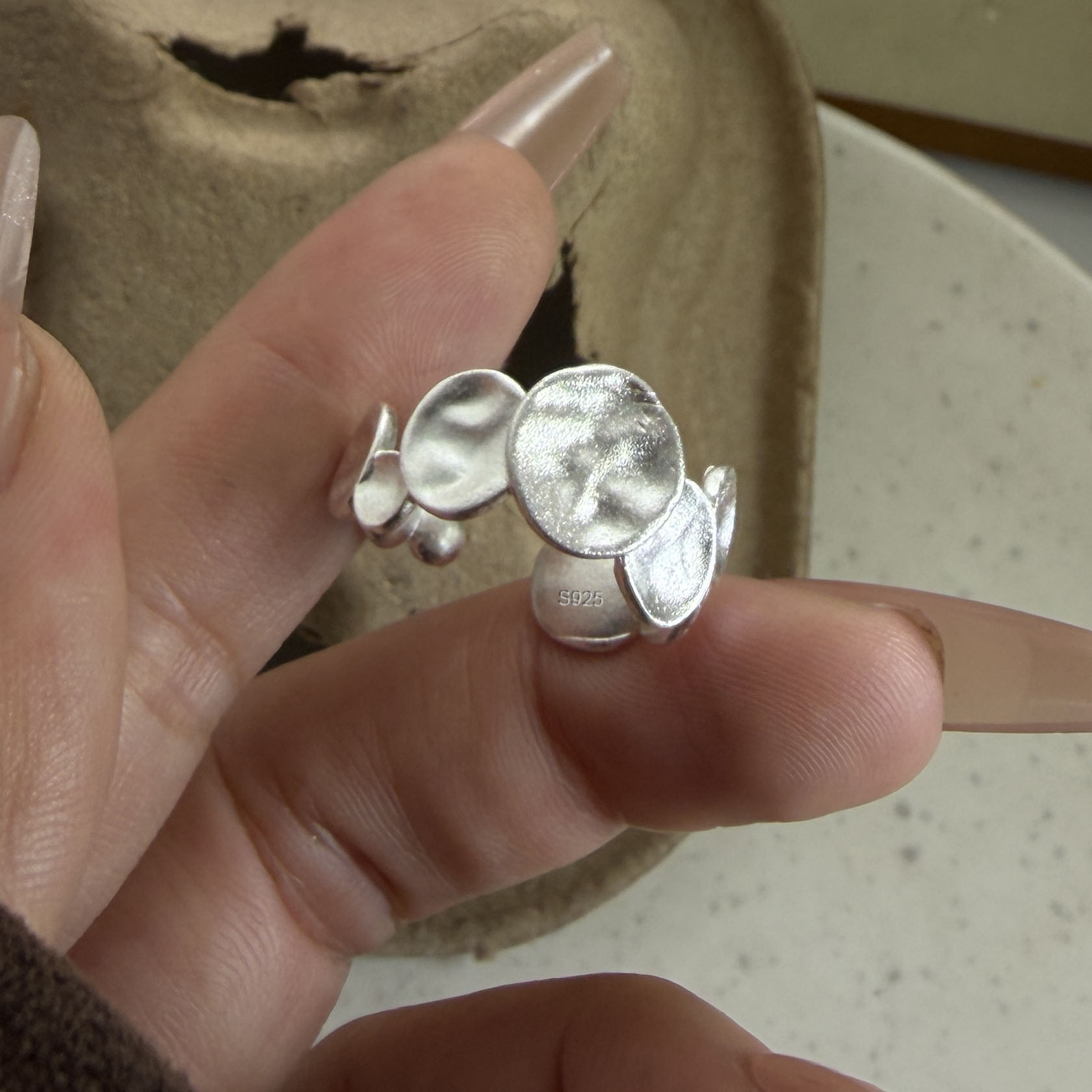 925 Sterling Silver Rings for  - Tie Clip Silver のレビューと価格