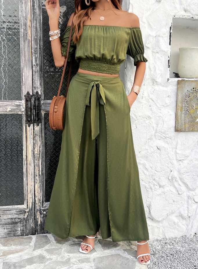 Two Piece Set Women Outfit Sum - Pocket Square Set のレビューと価格