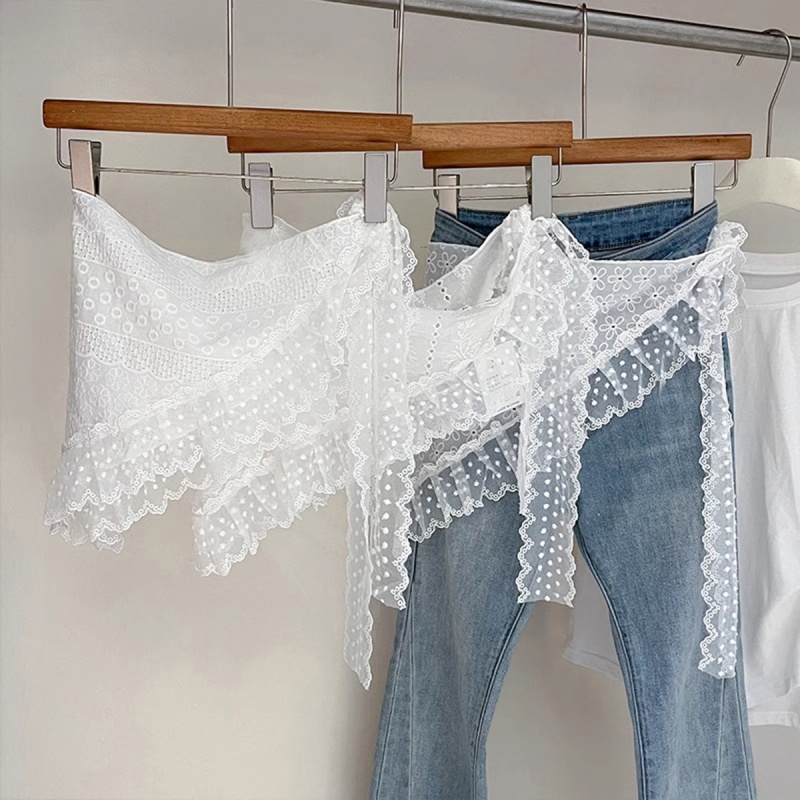 Retro  Lace Triangle Headscarf - Bandana Cotton のレビューと価格