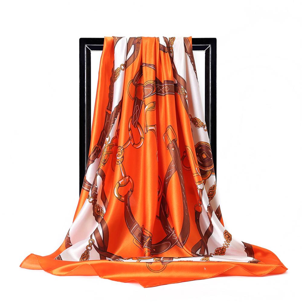 90*90cm Ladies Silk Scarf Band - Scarf Silk Square のレビューと価格