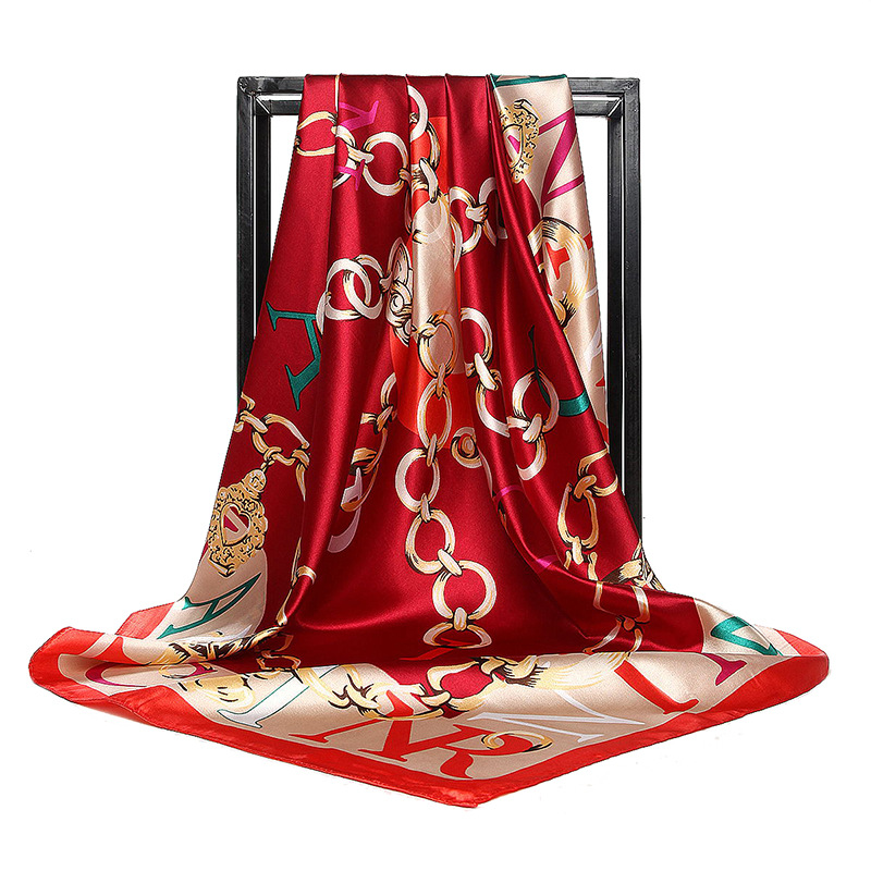 90*90cm Ladies Silk Scarf Band - Scarf Silk Square のレビューと価格