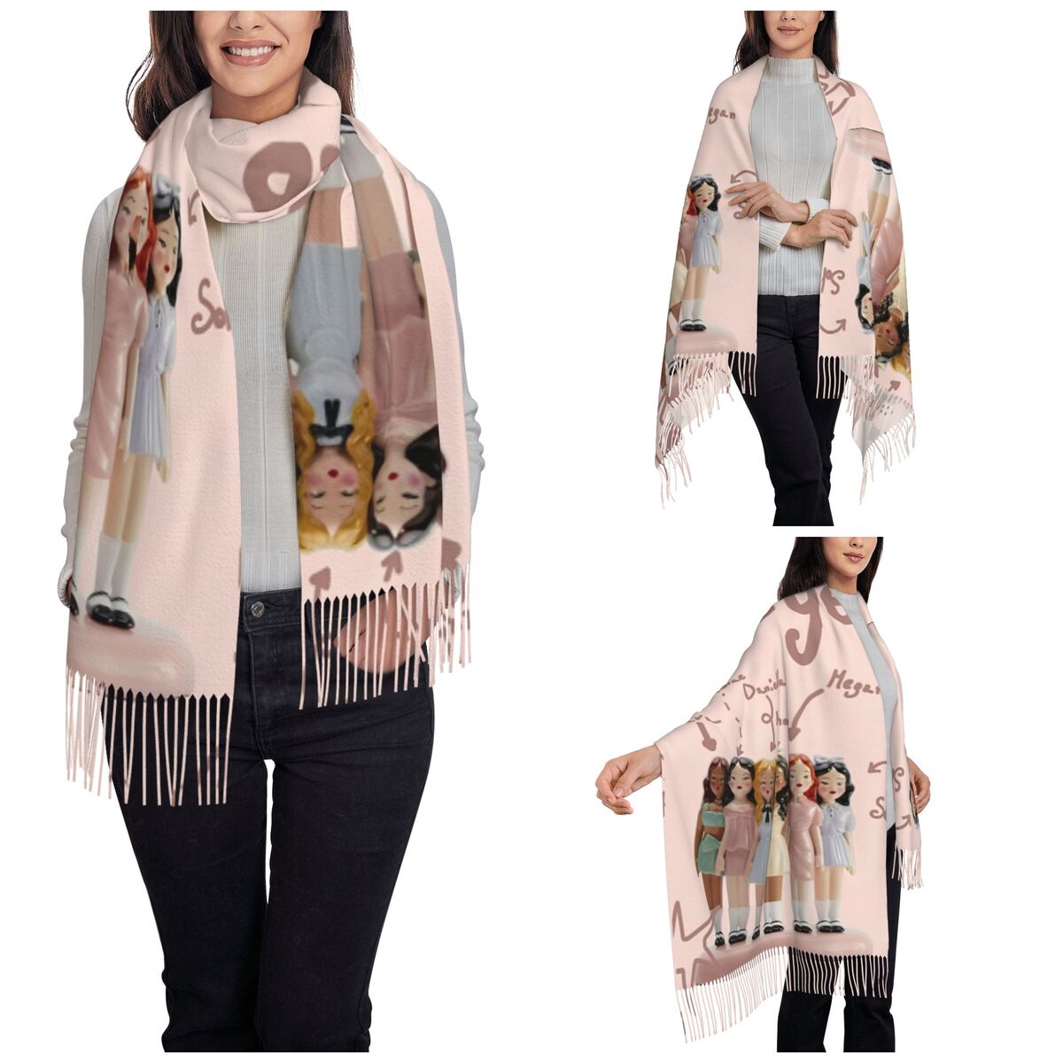 Katseye Kpop Idol Shawl Wrap W - Pashmina Wrap Large のレビューと価格
