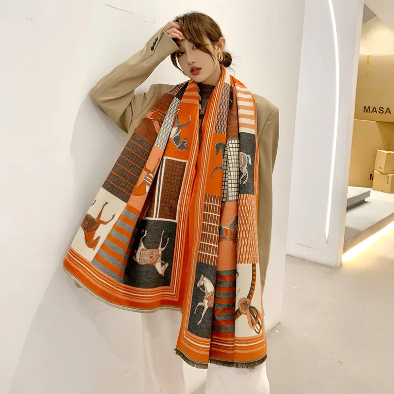 2024 New Luxury Winter Cashmer - Woven Scarf Blanket のレビューと価格