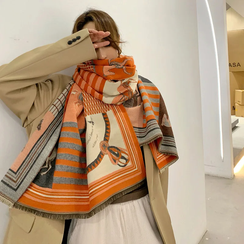 2024 New Luxury Winter Cashmer - Woven Scarf Blanket のレビューと価格