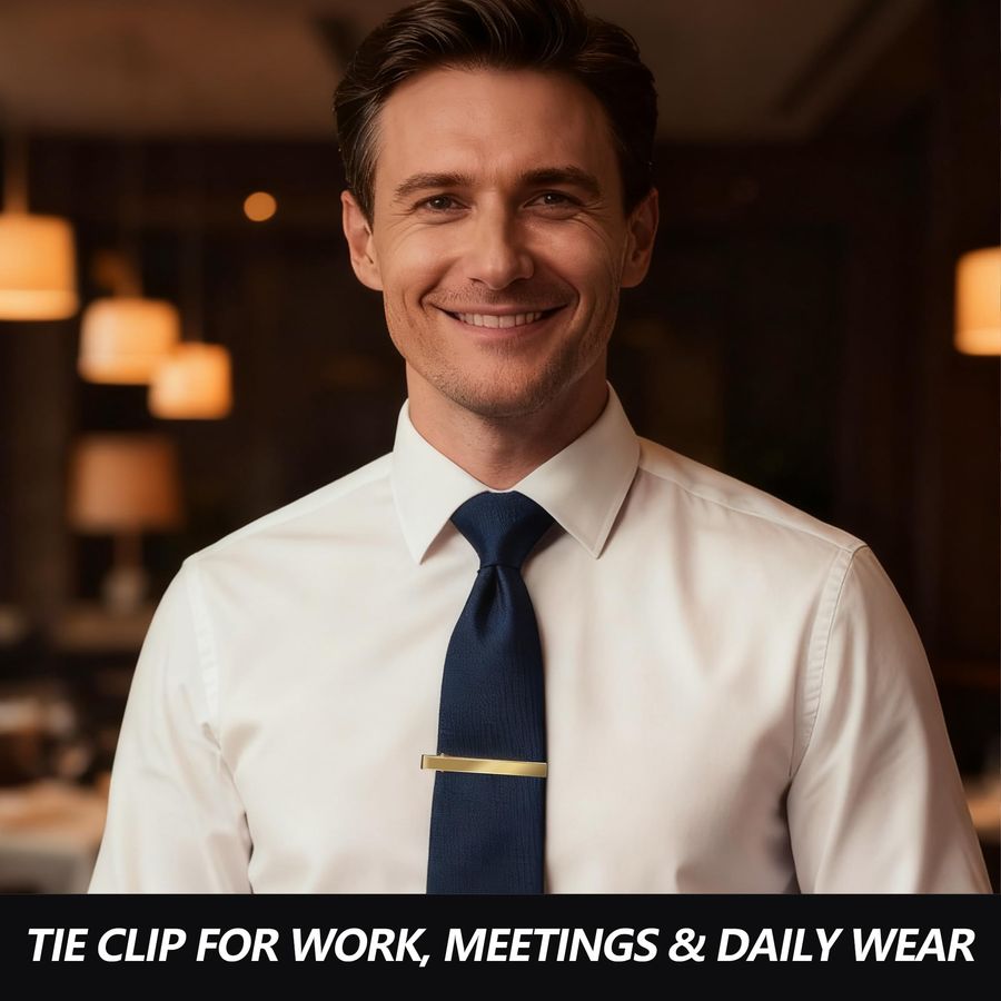 Clips for Men, 6 PACK Tie Clip - Tie Bar Set Gift のレビューと価格
