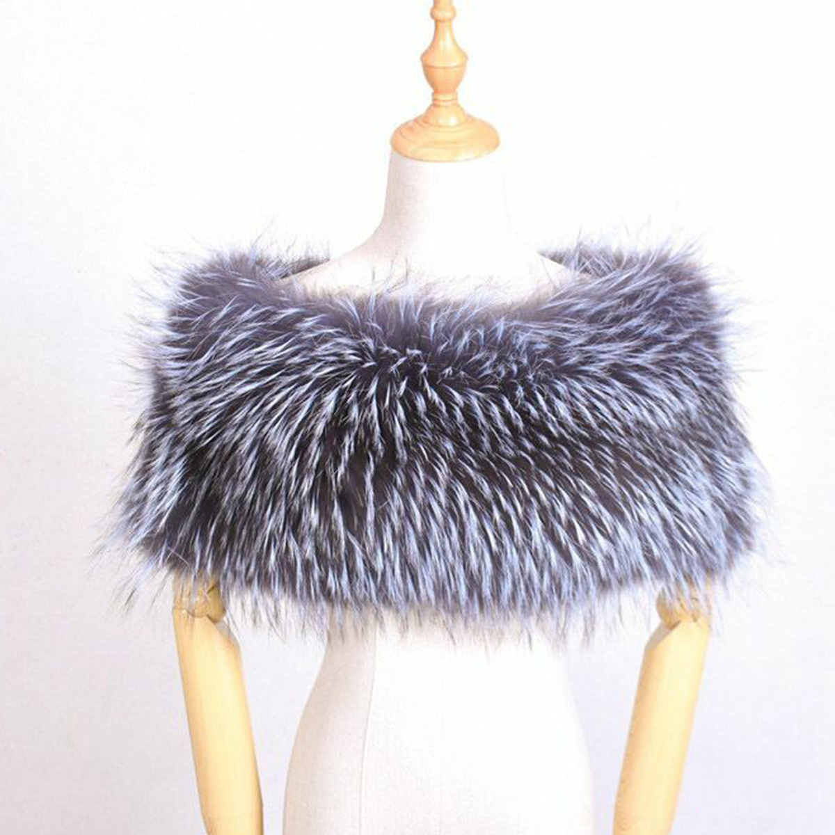 Natural Fur Bridal Shawl Fox F - Stole Wedding Shawl のレビューと価格