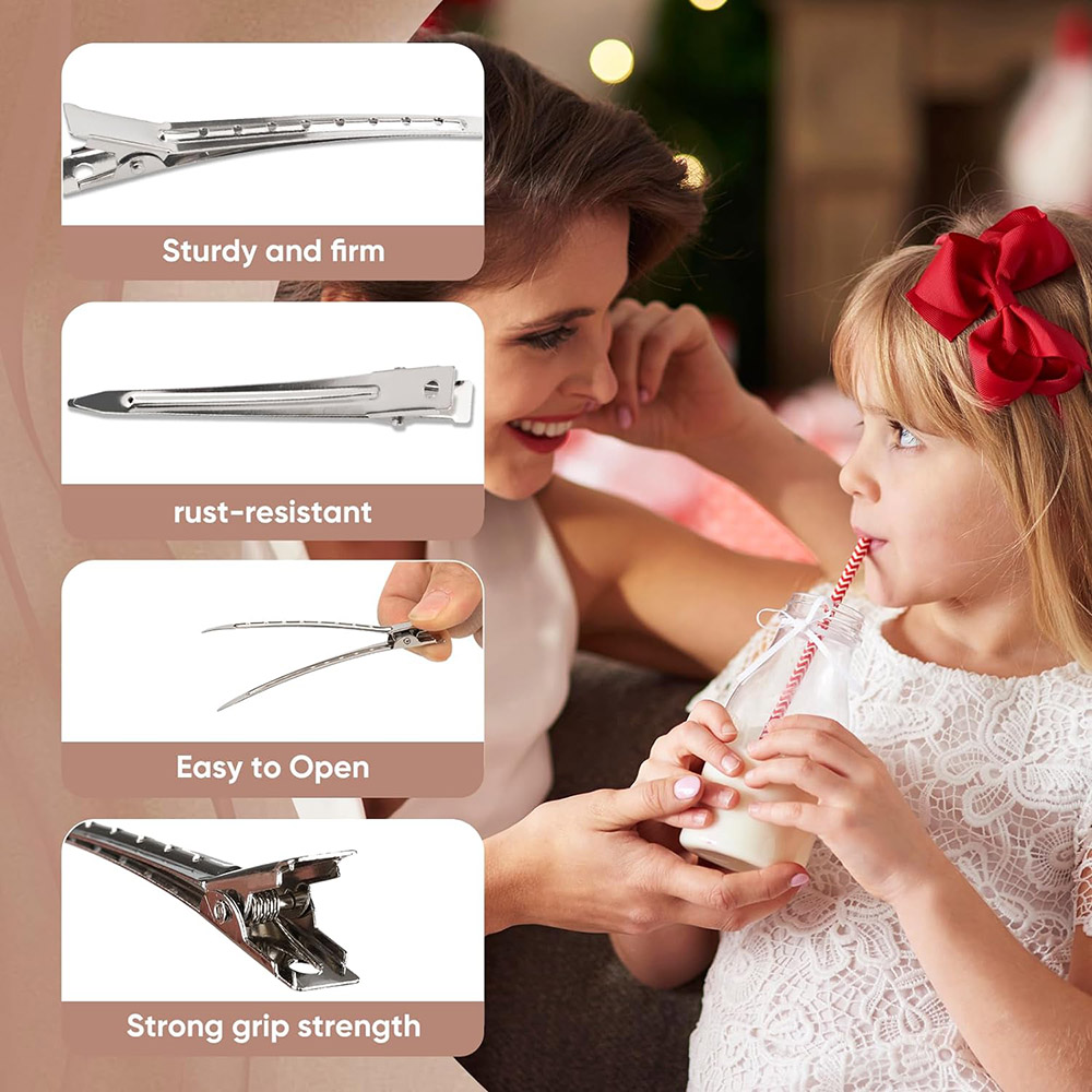 24pcs Silver Hair Clips For St - Tie Clip Silver のレビューと価格