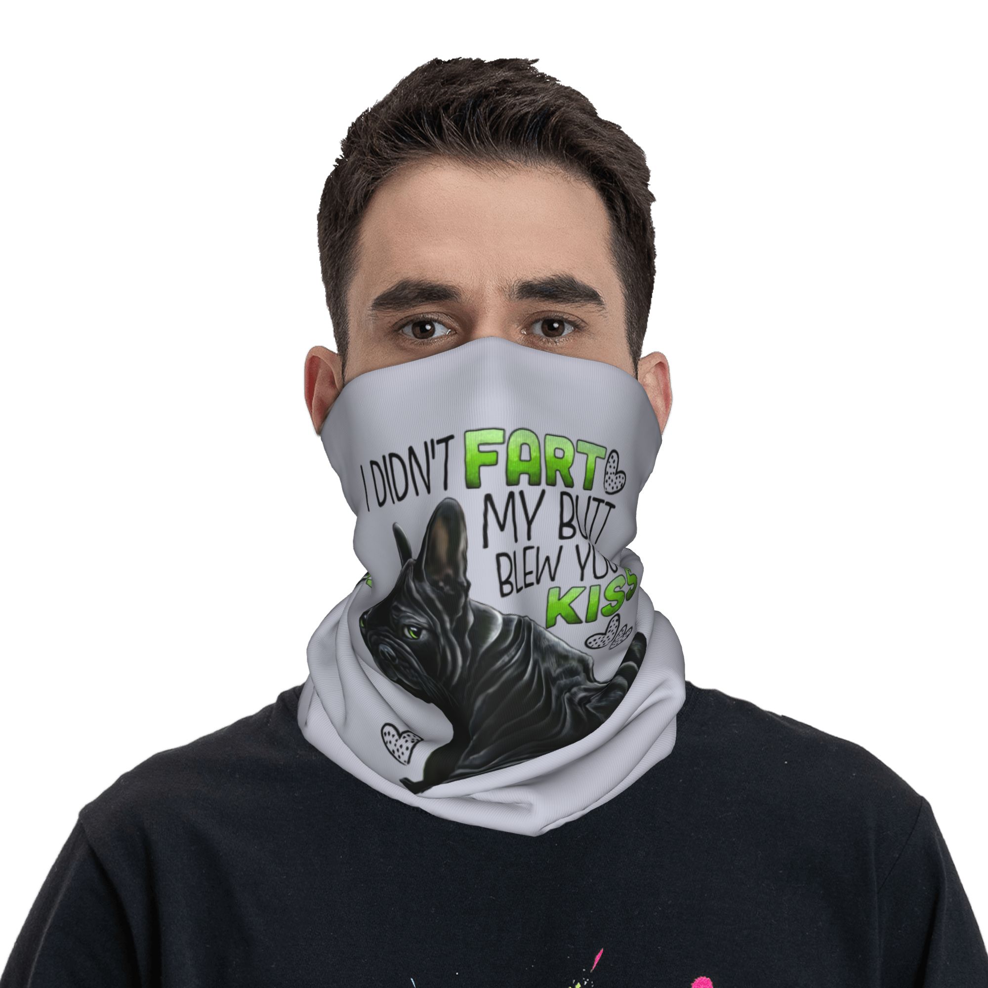 Custom Cute French Bulldog Win - Neck Warmer Tube のレビューと価格