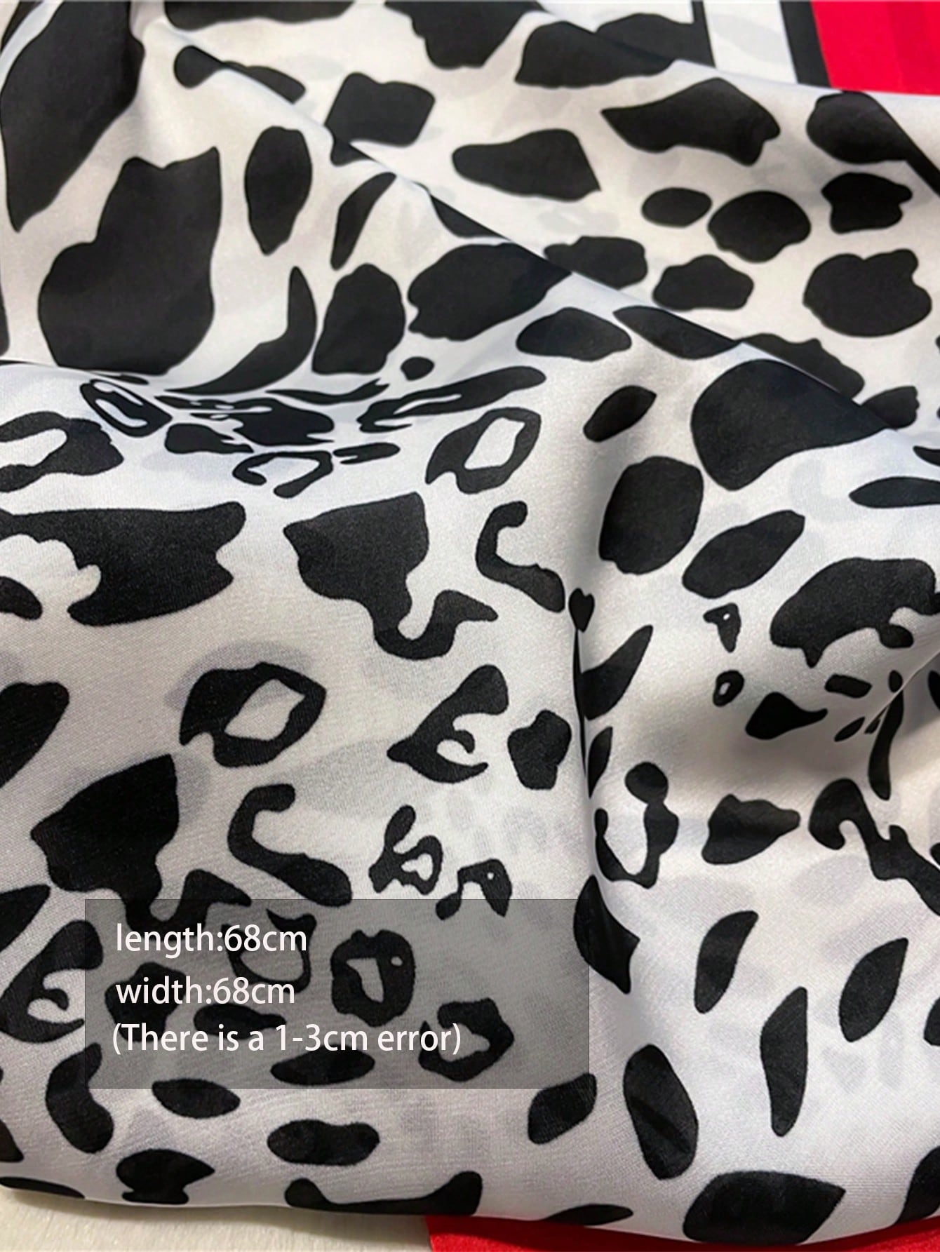 1pc Faux Silk Retro Leopard Pr - Bandana Cotton のレビューと価格