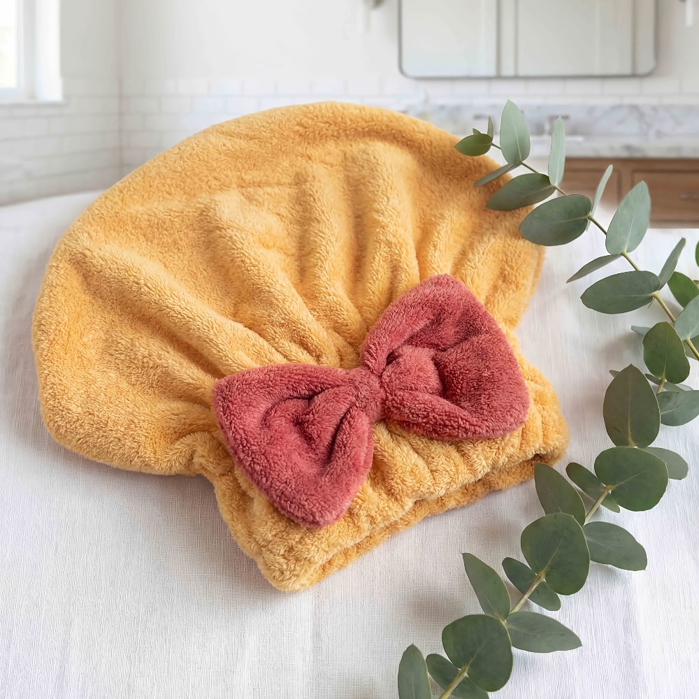 Microfiber Hair Drying Cap, Qu - Head Wrap Turban のレビューと価格