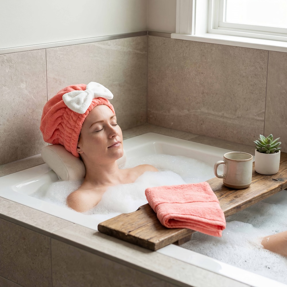 Microfiber Hair Drying Cap, Qu - Head Wrap Turban のレビューと価格