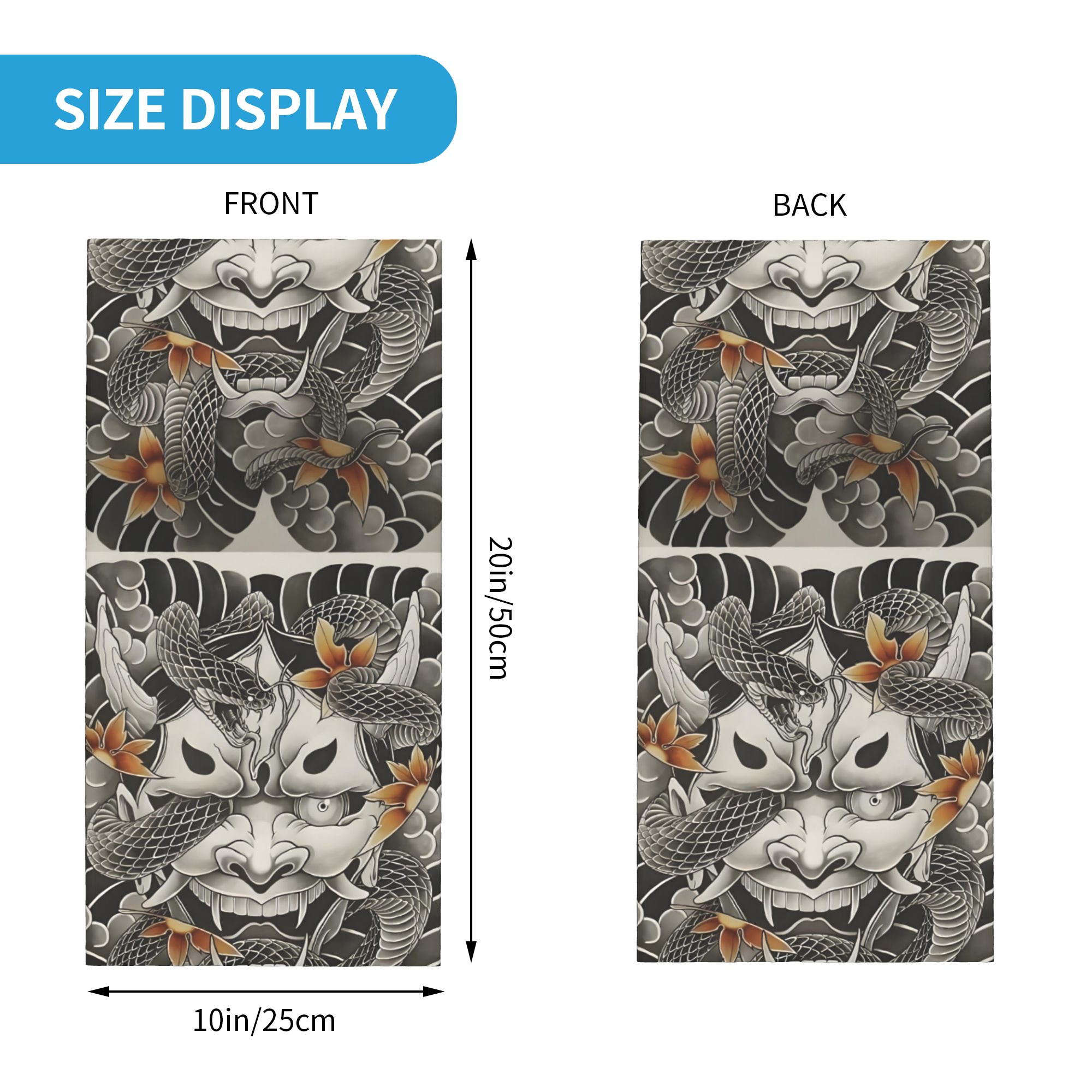 Custom Samurai Oni Demon Banda - Neck Warmer Tube のレビューと価格
