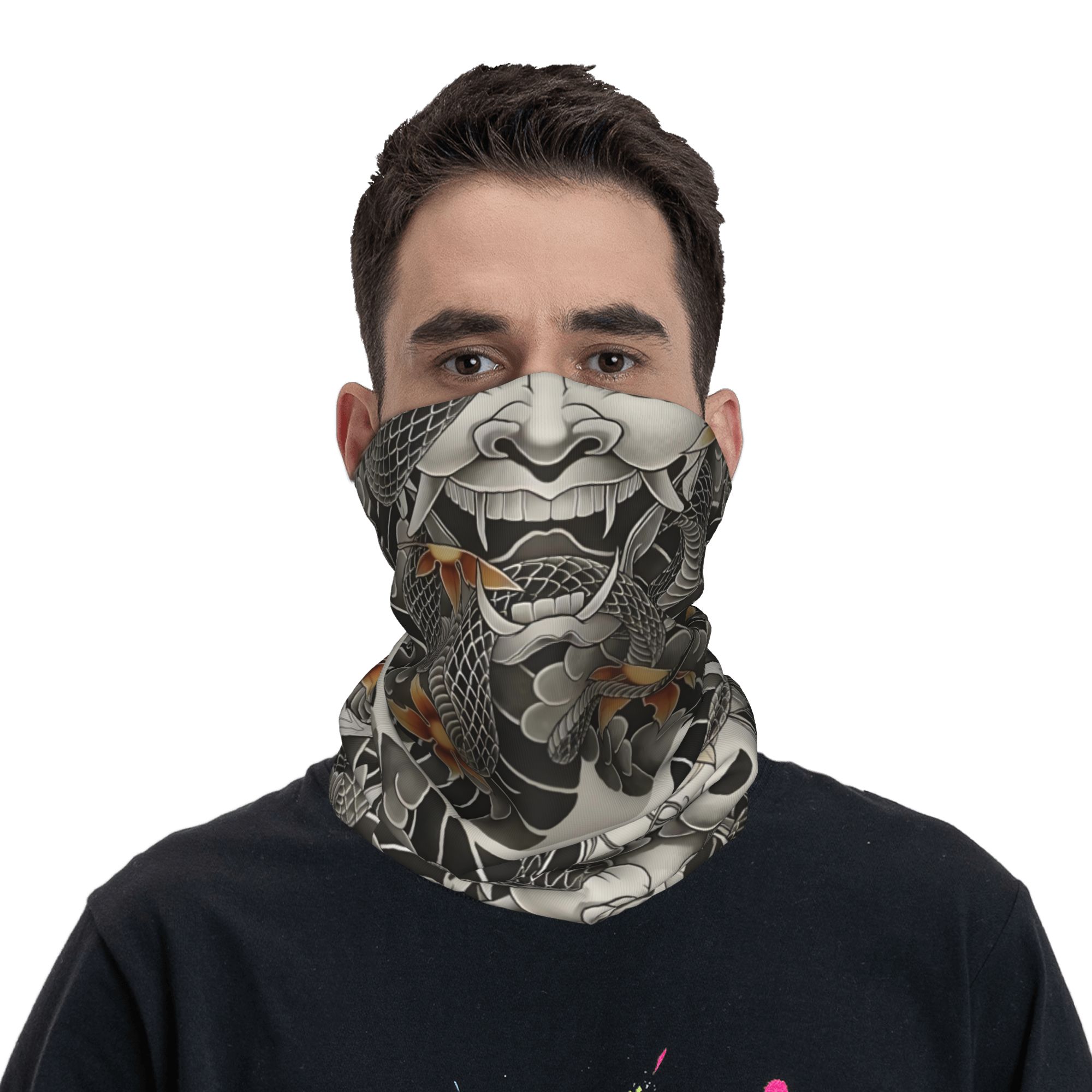 Custom Samurai Oni Demon Banda - Neck Warmer Tube のレビューと価格