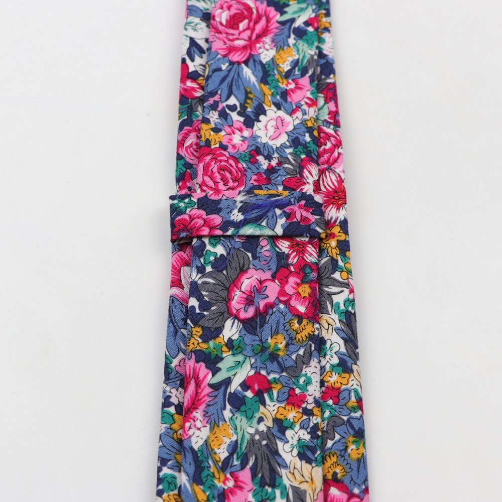 Cotton Flower Tie Men's Colour - Skinny Tie Men のレビューと価格