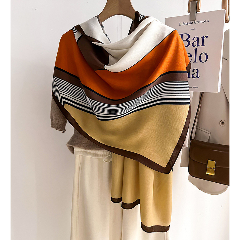 Luxury Brand Scarf  Wool Cotto - Pashmina Wrap Large のレビューと価格