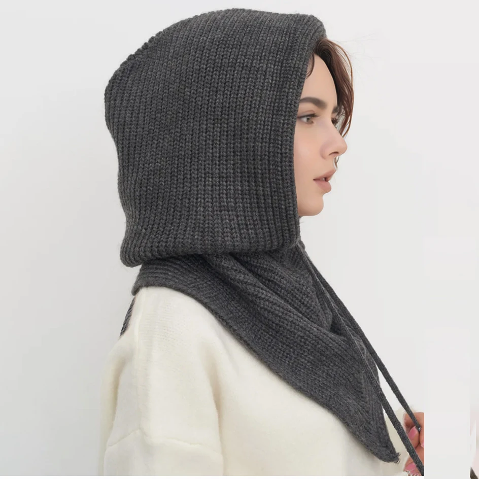 Women's Knitted Beanie Hat wit - Infinity Scarf Knit のレビューと価格