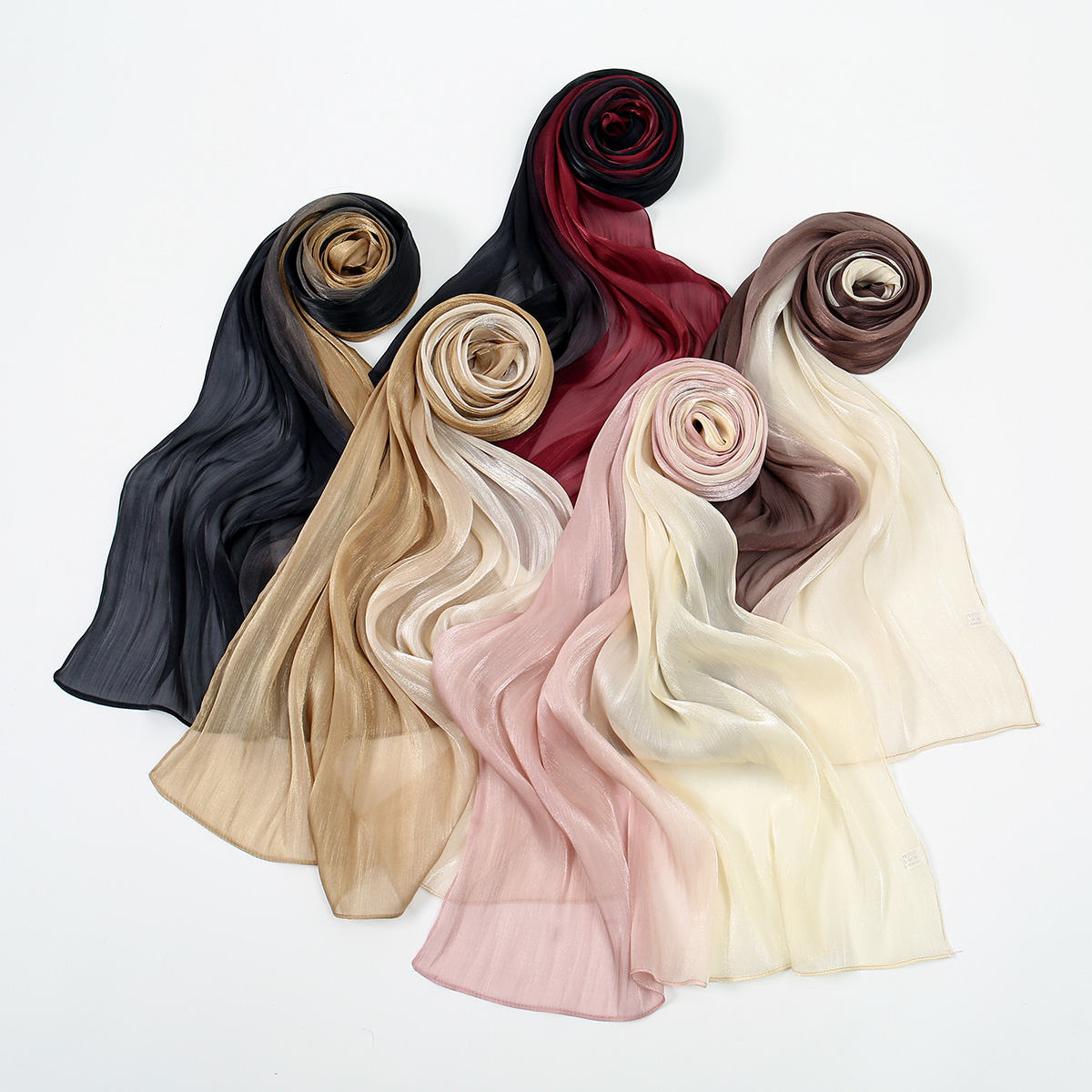 Gradient Twinkle Silk Hijab Sc - Head Wrap Turban のレビューと価格