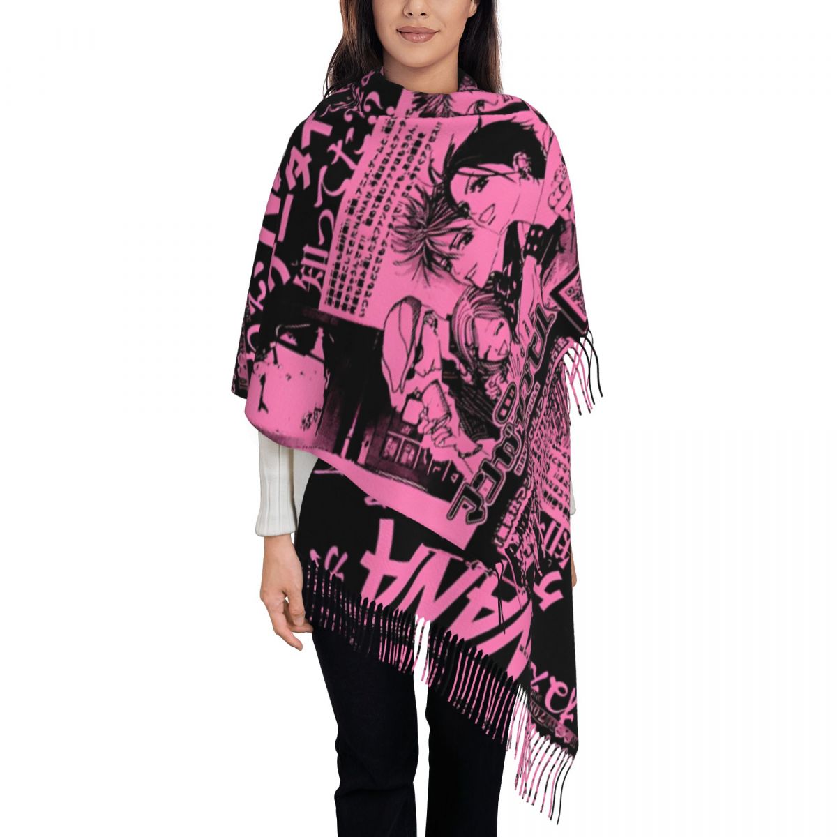 Women's Scarf with Tassel Nana - Pashmina Wrap Large のレビューと価格