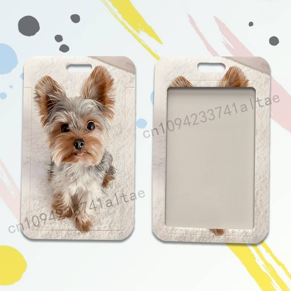 Yorkshire Terrier Dog Card Hol - Lanyard Badge Holder のレビューと価格