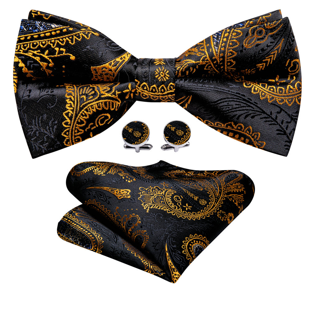 Barry.Wang Silk Mens Bow Tie B - Bow Tie Pre Tied のレビューと価格