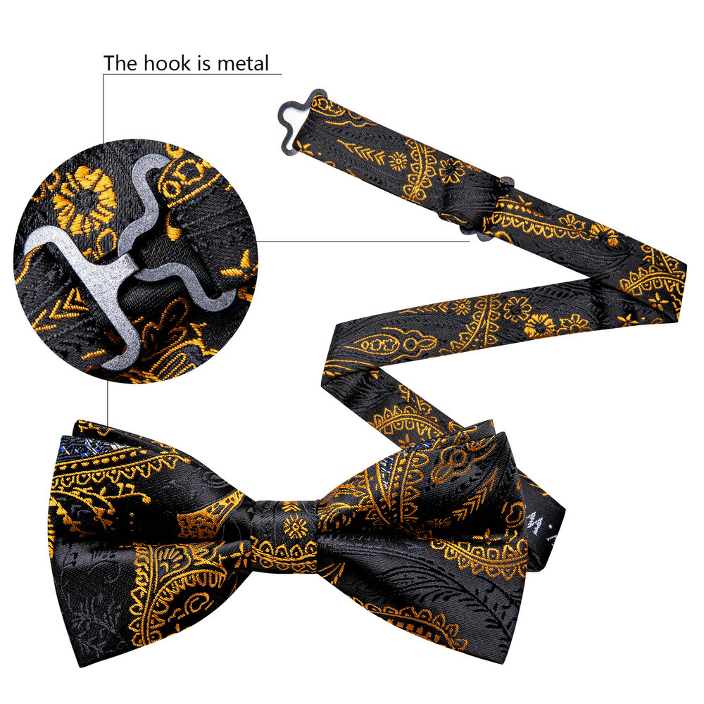 Barry.Wang Silk Mens Bow Tie B - Bow Tie Pre Tied のレビューと価格