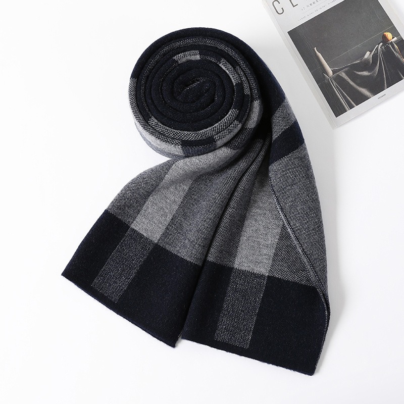 Luxury Scarf Man Winter Warm W - Muffler Men Wool のレビューと価格