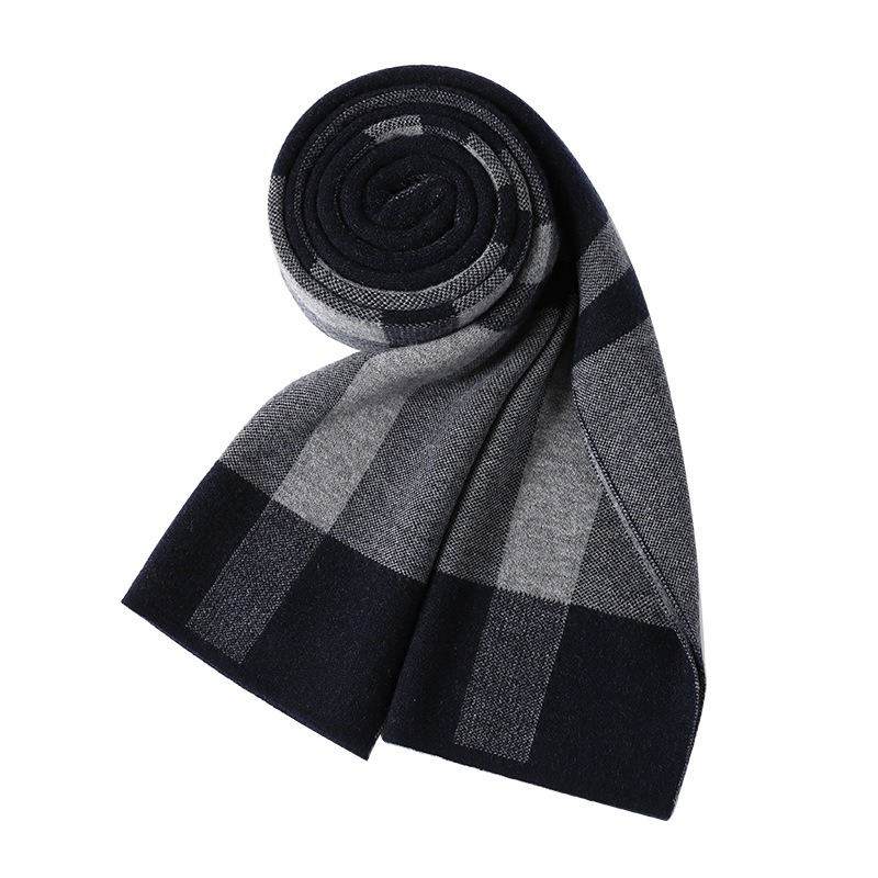 Luxury Scarf Man Winter Warm W - Muffler Men Wool のレビューと価格