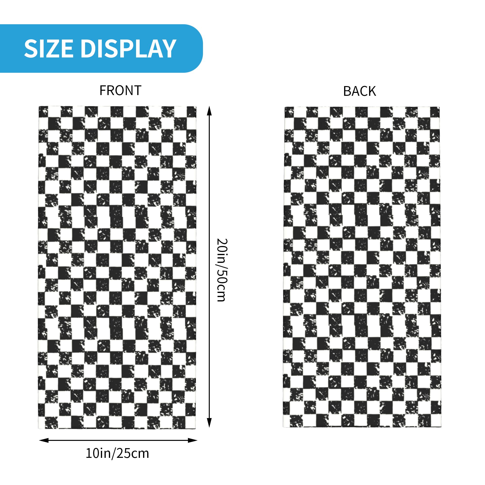 Custom Retro Checkered Flag Wi - Neck Warmer Tube のレビューと価格