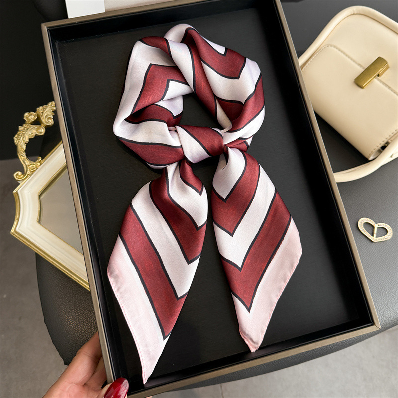 Satin Silk Geometric Stripe Pr - Silk Tie Striped のレビューと価格