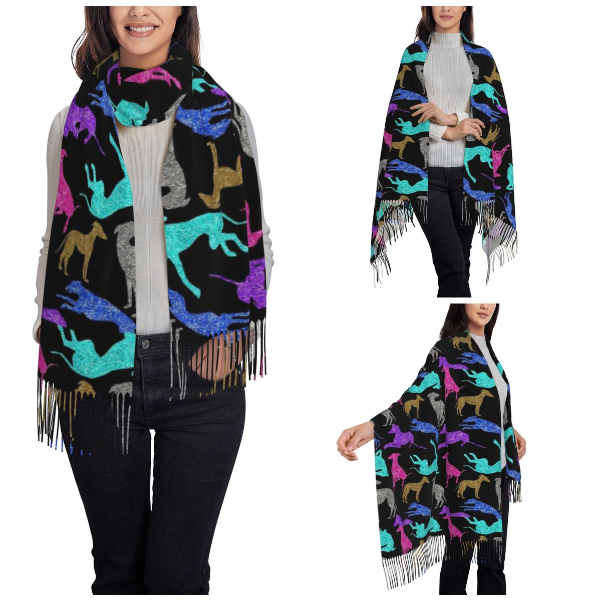 Greyt Greyhound Combo Scarf Wa - Pashmina Wrap Large のレビューと価格