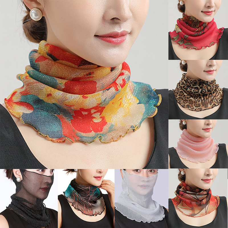 Spring Summer Chiffon Neck Col - Ascot Neck Scarf のレビューと価格